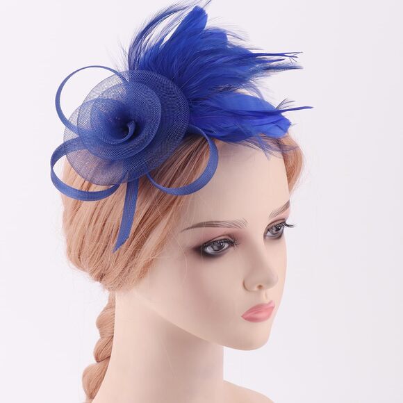 Fascinators Hats For Women Tea Party Fascinator Hats Tulle Fascinators 7171 - Picture 2 of 7